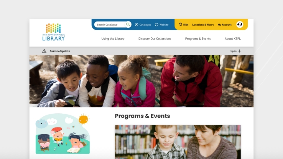 Township of King library website.